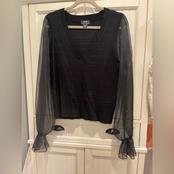 Maeve sheer sleeve sweater XL new without tags - Picture 1 of 6